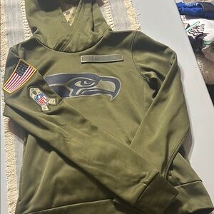 Seahawks Olive Green Hoodie